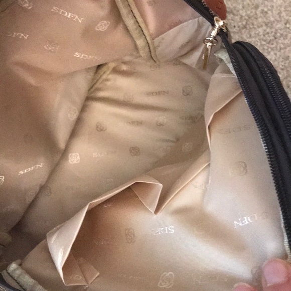 Black & Cream Smiley Face Aztec Bohemian Bag - Picture 5 of 5